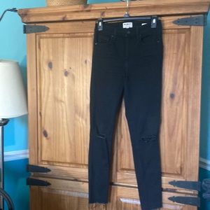 William- Rast black jeans size 26 distressed at knee